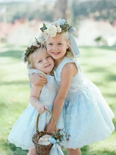 Baby Blue Flower Girl Dresses