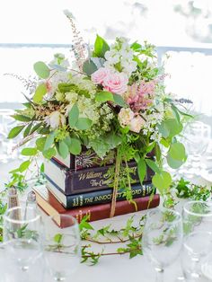 Books For Wedding Centerpieces