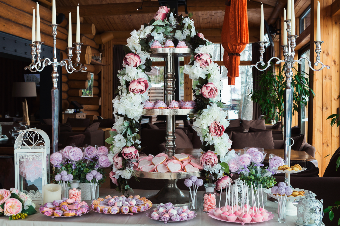 Candy-Centric Wedding Centerpiece