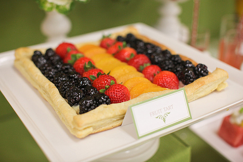 Fruit + Veggie Wedding Dessert Table