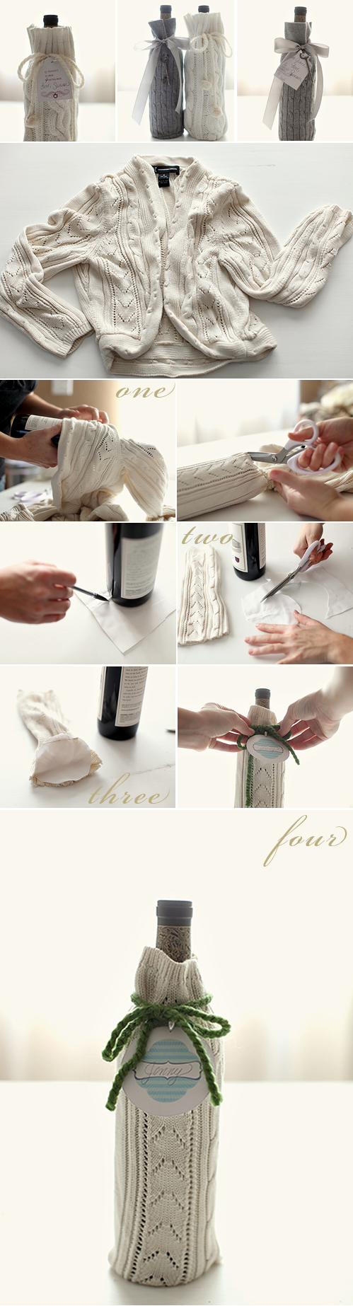 Grey Likes Weddings: DIY Wine Wraps