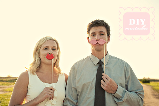 Wedding Chicks: DIY Wedding Mustaches