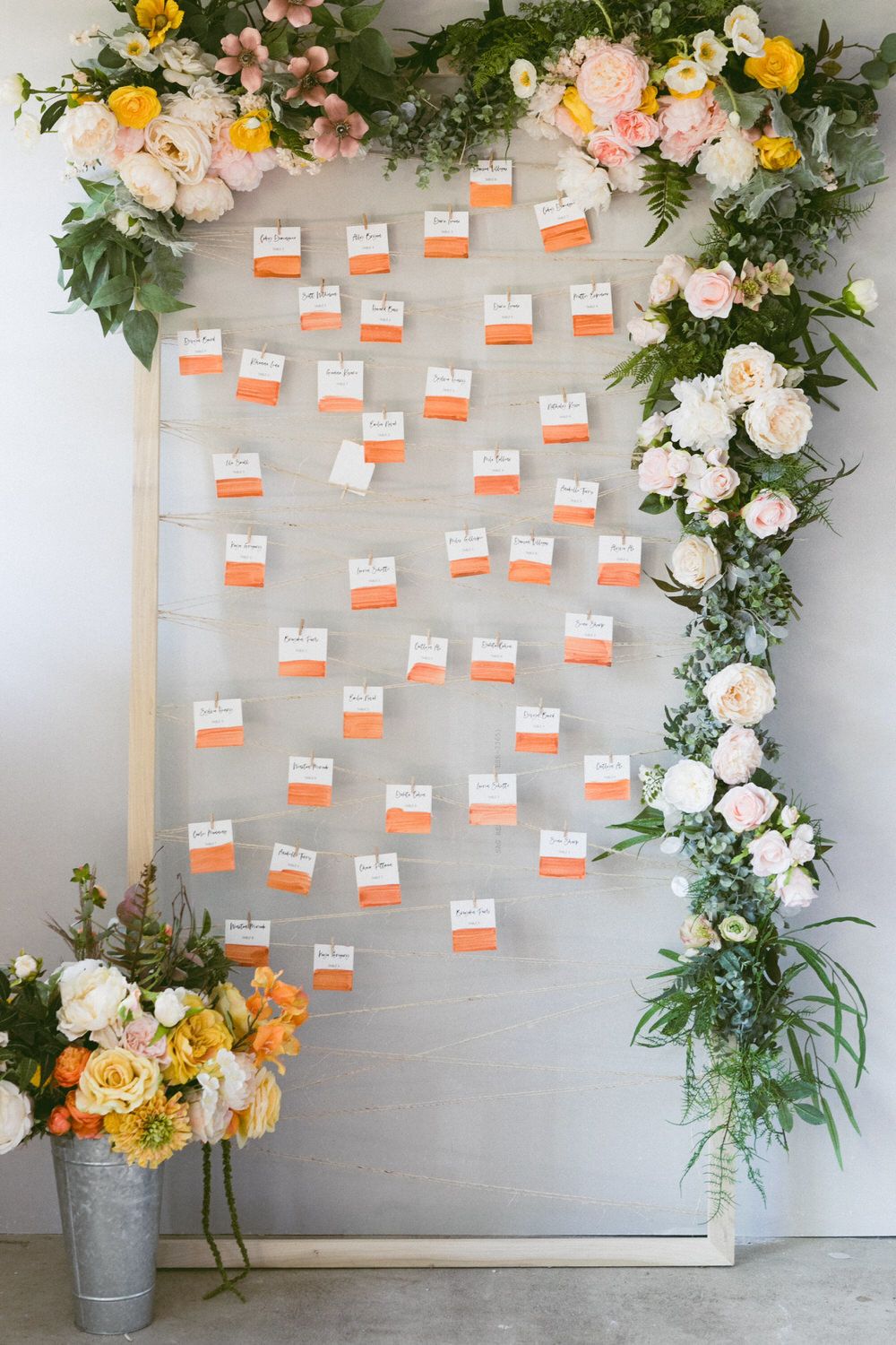 DIY Wall Seating Chart Frame