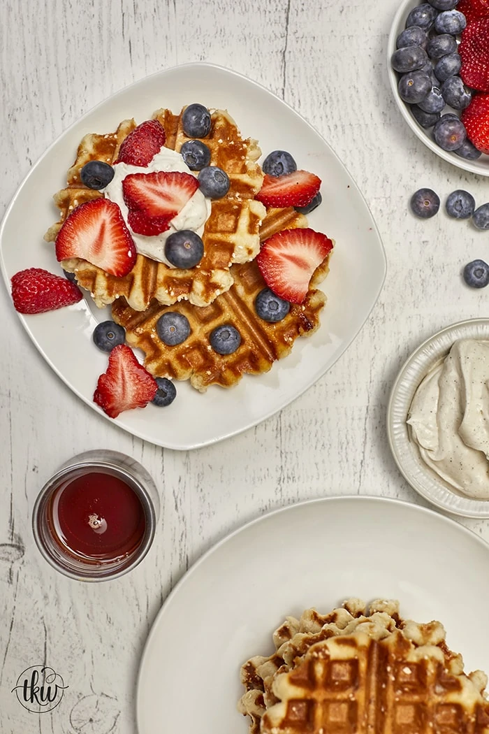 Waffles + Fruit